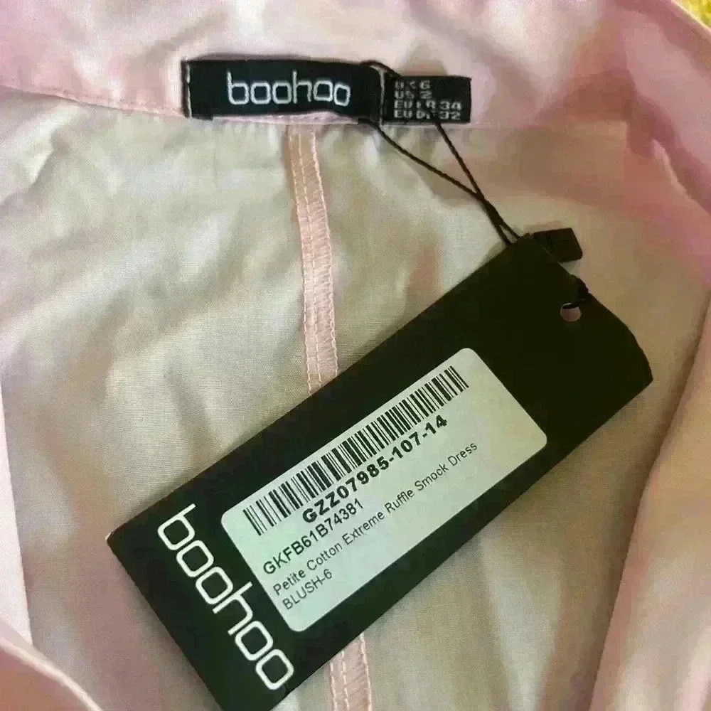 Boohoo Ruffle Shirt Dress - Picture 4 of 4